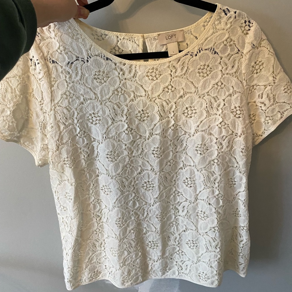 LOFT lace T-shirt